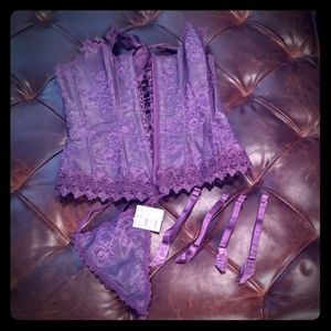 Frederick's of Hollywood Purple Corset